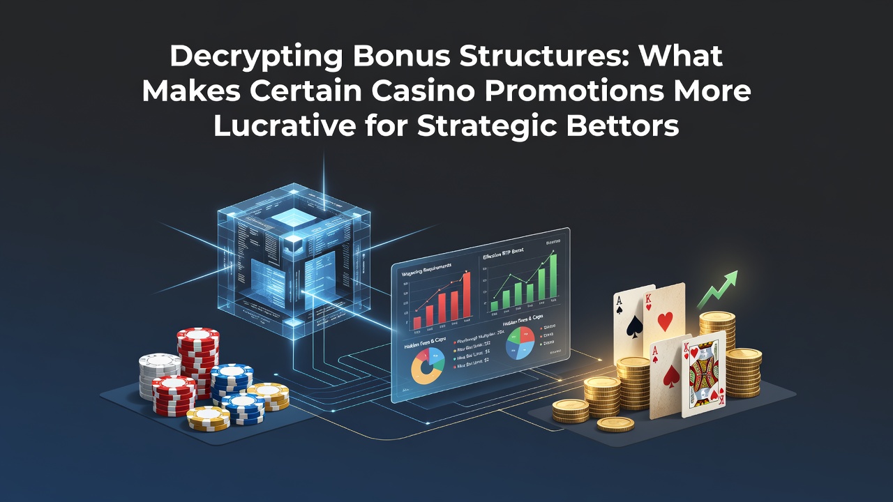 Diagram illustrating various casino bonus structures and their key components for strategic players