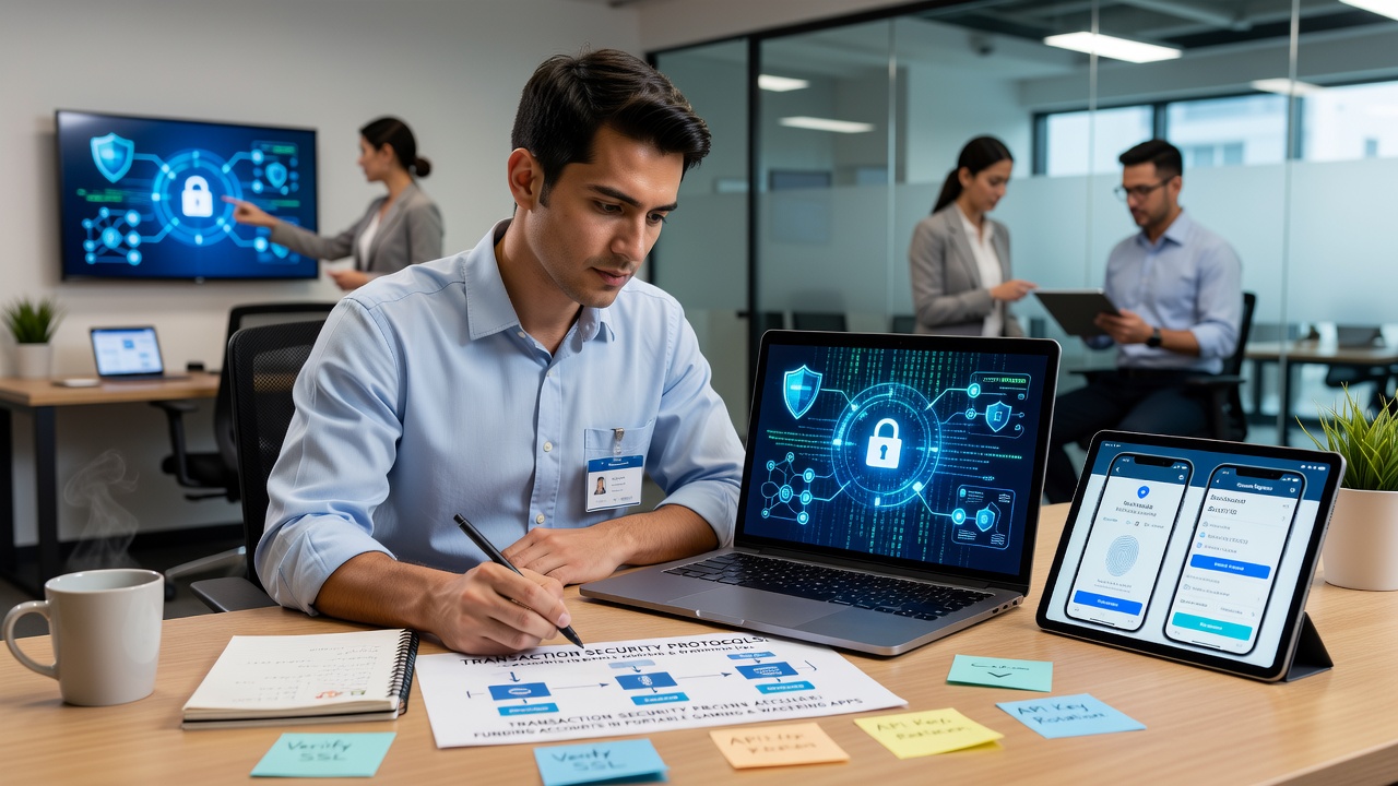 Secure server infrastructure supporting mobile wagering transactions with visible network security layers