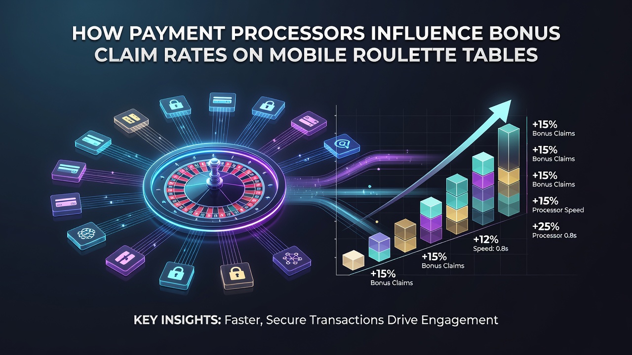 Infographic illustrating payment processor flow from deposit to bonus activation on mobile roulette tables