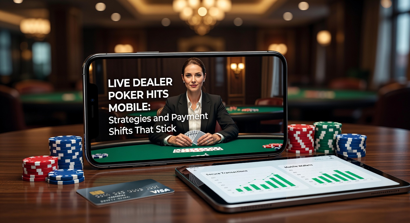 Smartphone screen displaying a live dealer poker table with cards being dealt in real-time, highlighting mobile accessibility